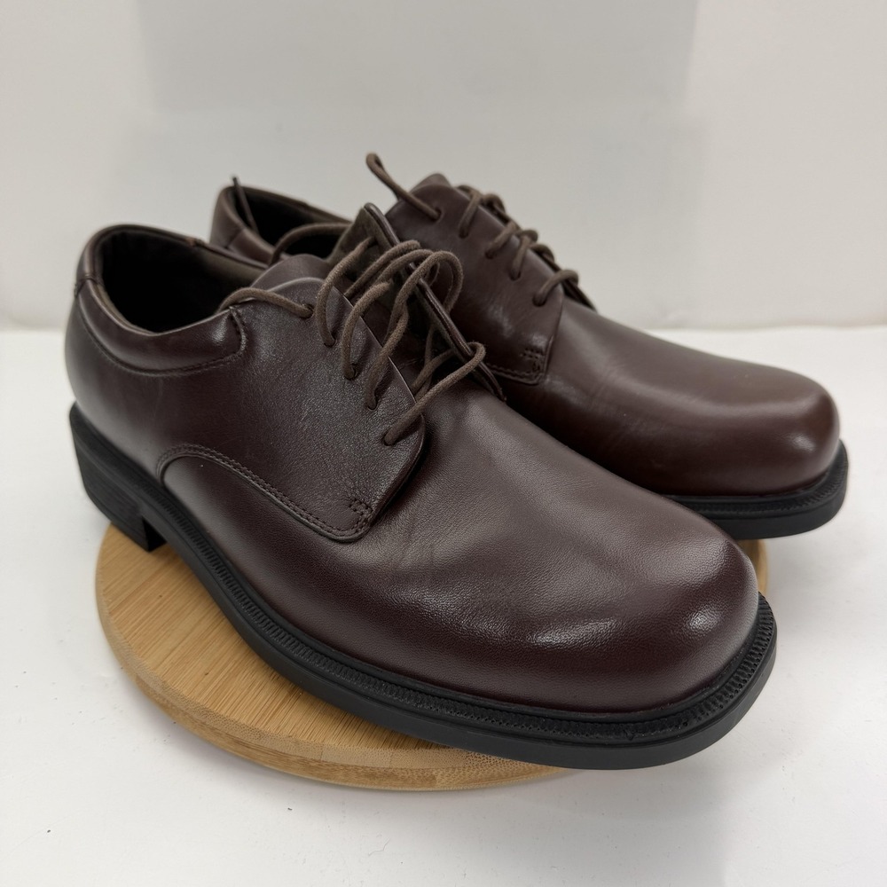 Rockport Shoes Mens 8.5 M Brown Leather Derby Dress Comfort Lace Up K71225